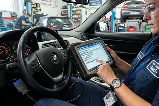 Diagnosis electrónica con equipo multimarca conectado al vehículo
